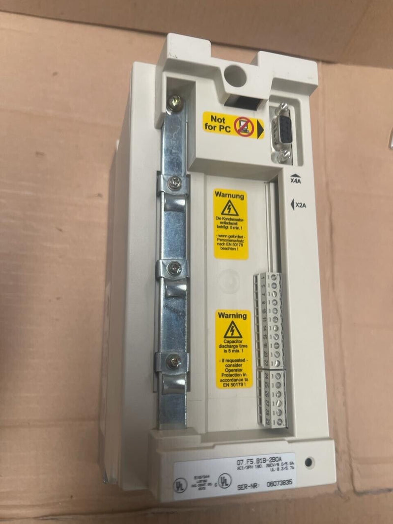 KEB COMBIVERT F5 - 07.F5.B1B-2B0A - VFD 180...260V - 1,6KVA / 0,75kW