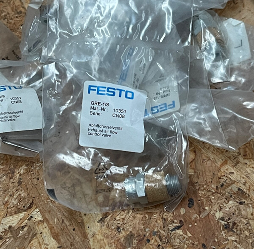 Festo – 10351 (GRE‑1/8) – Exhaust Air Flow Control Valve with Silencer, G 1/8