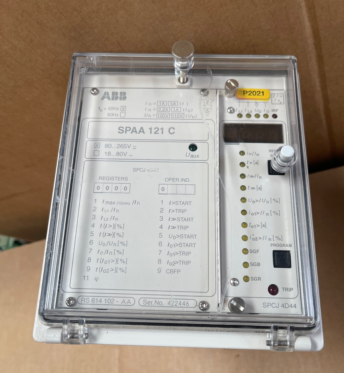 ABB – SPAA 121 C-DA – Synchro-Check Relay (SPACOM Protection Series ...