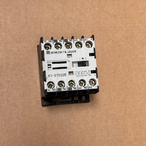 Benedikt & Jäger – K1‑07D22E – Mini Contactor 2NO + 2NC, 24 V DC Coil