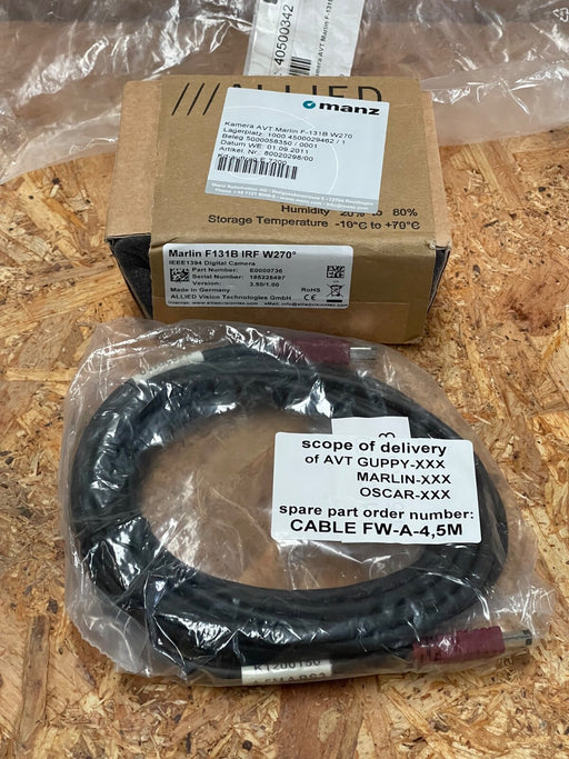 Allied Vision - F131B IRF W270 - Marlin Monochrome Camera, 1.3 MP, IEEE 1394