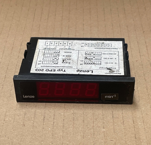 Lenze – EPD 203 – Digital Panel Volt Meter (0–6 V / 0–20 V / 0–200 V)
