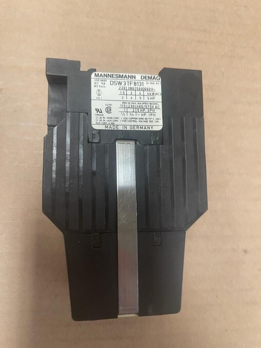 MANNESMANN DEMAG DSW 3TF8131 Reversing Contactor 220V