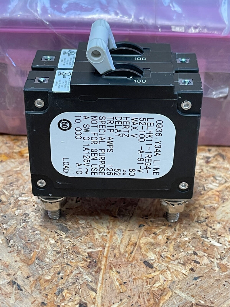 Sensata / Airpax – LELHK11‑1REG4‑52‑100‑A‑91‑V – Magnetic‑Hydraulic 100A