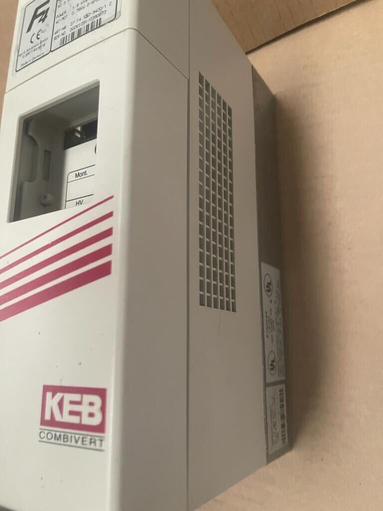 KEB VFD 07.F4.S3D-3420/1.2 1.8KVA 0.75kW 3PH 305-500V
