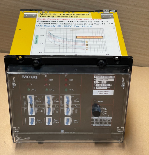 CONVERTEAM / ALSTOM – MCGG52H1CB0753B – Earth Fault Safety Relay (48/125 V)