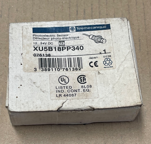 Telemecanique – XU5B18PP340 – Photoelectric Diffuse Sensor 24 V DC M18 Cable