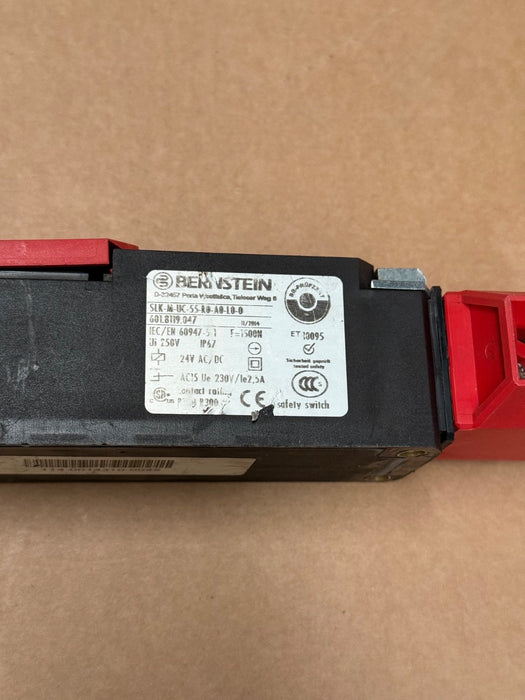 Bernstein – SLK‑M‑UC‑55‑R0‑A0‑L0‑0 – Safety Interlock Switch, NC+NO, IP67, M20