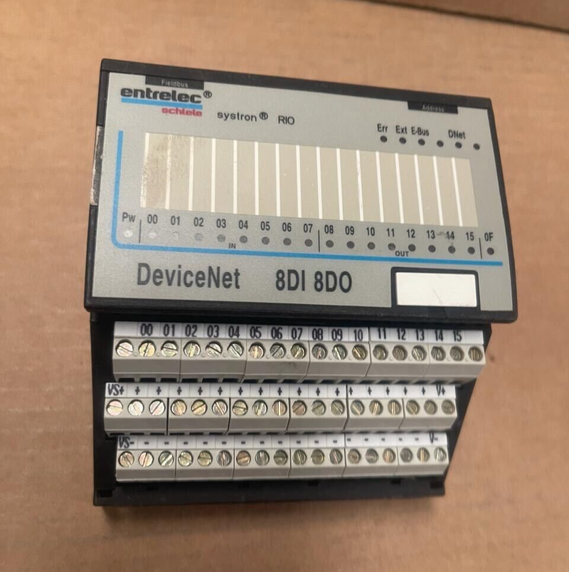 ENTRELEC Systron - DeviceNet 8DI 8DO - IO Controller