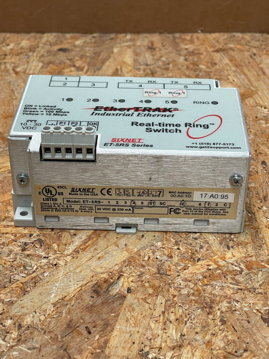 Sixnet – ET‑5RS‑4ST‑E1 – Industrial Ethernet Real‑Time Ring Switch