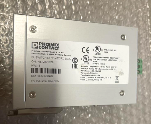 Phoenix Contact FL SWITCH SFNB 4TX/FX SM20 2891029 Industrial Ethernet Switch