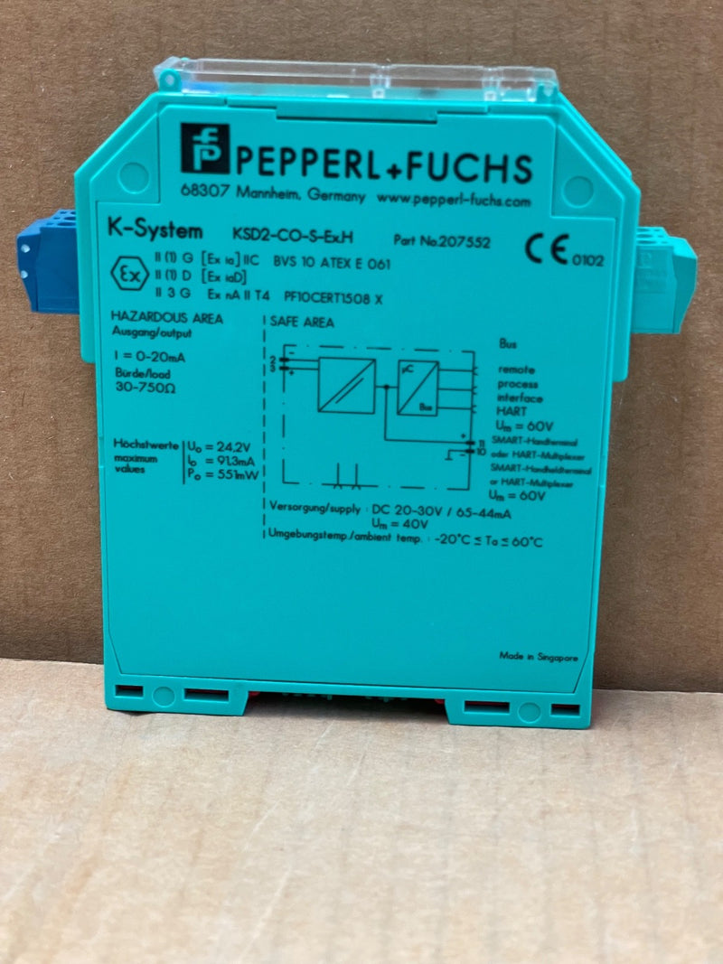Pepperl+Fuchs – KSD2‑CO‑S‑Ex.H (207552) – 1‑Channel Analog Output