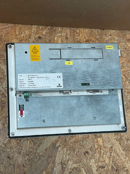 JETTER – BT20‑24‑Z‑CFL (T210010527) – Numeric Keypad Operator Interface HMI