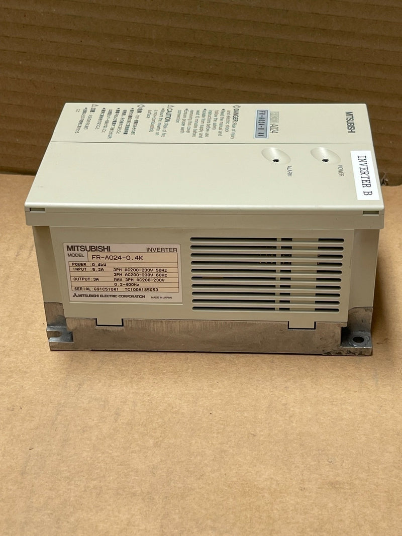 Mitsubishi Electric – FR‑A024‑0.4K – FREQROL‑A024 0.4 kW VFD / AC Drive