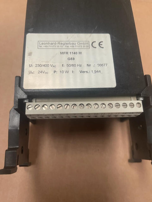 Leonhard Reglerbau MFR11 - MFR1140M - U,V Spannungs-/Frequenz schutzsystem