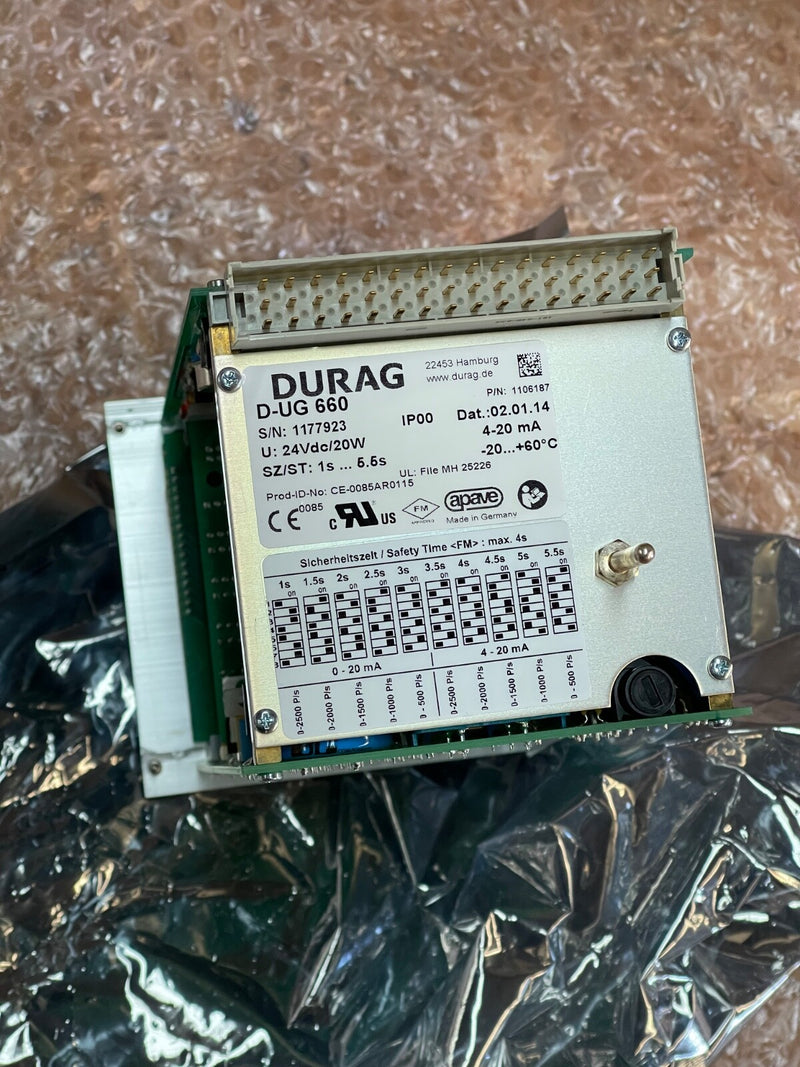 Durag Control Module Durag - D-UG 660 - Flame Safety Control Unit for UV/IR Sensors ...