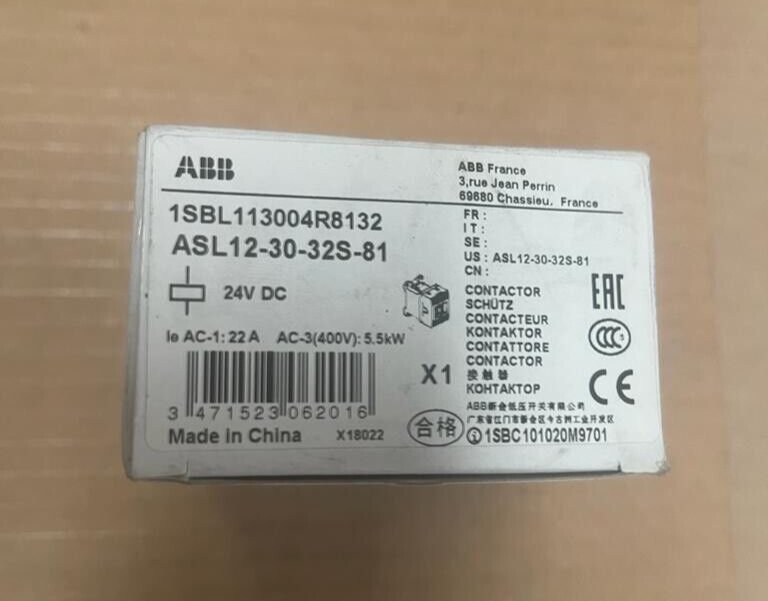 ABB Contactor 1SBL113004R8132 ASL12-30-32S-81 24VDC