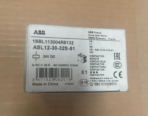 ABB Contactor 1SBL113004R8132 ASL12-30-32S-81 24VDC