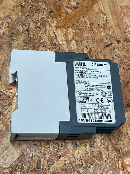 ABB - 1SVR430840R0600 CM-SRS.M1 - Current Monitoring Relay, 3–30 mA to 1 A