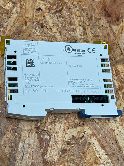 Sigmatek - SDI 101 - S-DIAS Safety Digital Input Module, 10 Inputs, SIL3/PL e