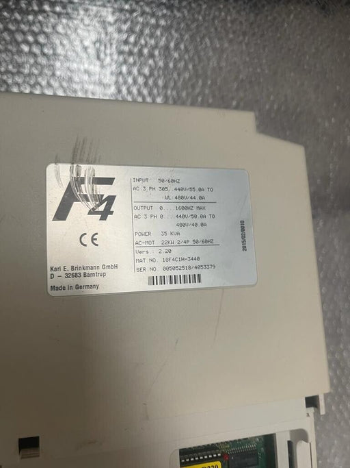 KEB COMBIVERT F4 - 18F4C1H-3440 - 45KVA / 22kW AC Speed Drive