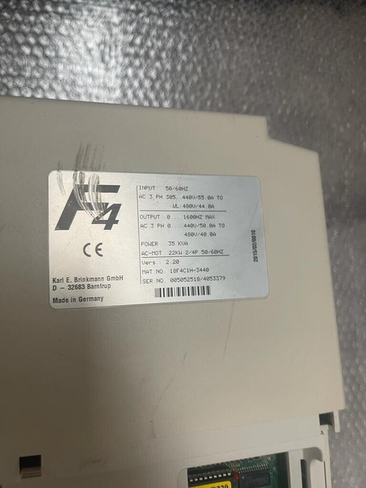 KEB COMBIVERT F4 - 18F4C1H-3440 - 45KVA / 22kW AC Speed Drive