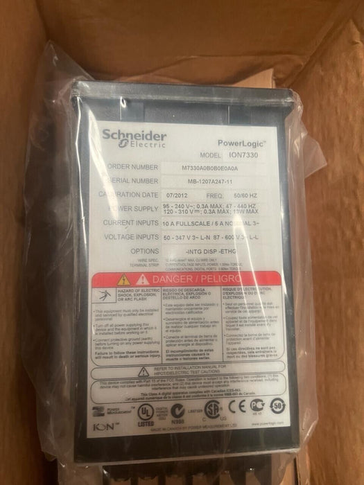 Schneider Electric PowerLogic ION7330 - M7330A0B0B0E0A0A - M733 Energy Meter