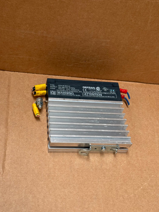 Gefran – GTS‑25/48‑D‑0 – 25 A / 480 VAC Solid‑State Relay, 6–32 VDC Input