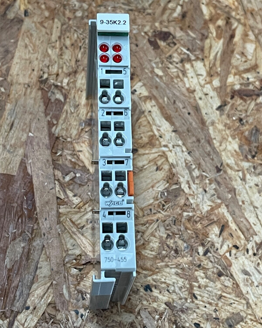 WAGO - 750-455 - 4-Channel Analog Input Module, 4–20 mA, 12-bit, IP20