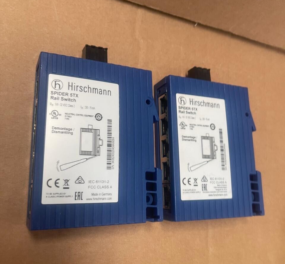 Spider R5tx Hirschmann - SPIDER 5TX - Unmanaged Industrial Ethernet Switch, 5-Port ...