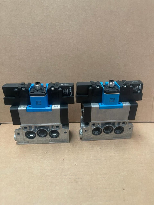 Festo - MEBH-5/3G-D-1-ZSR-C 184498 Magnetventil + 2x MSEB-3-24DC 373855D
