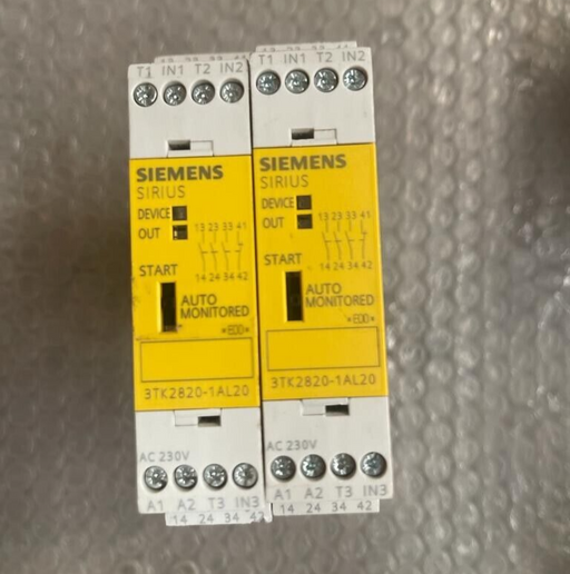 SIEMENS, 3TK2820-1AL20, SIRIUS Safety Relay with relay enabling circuits 230VAC