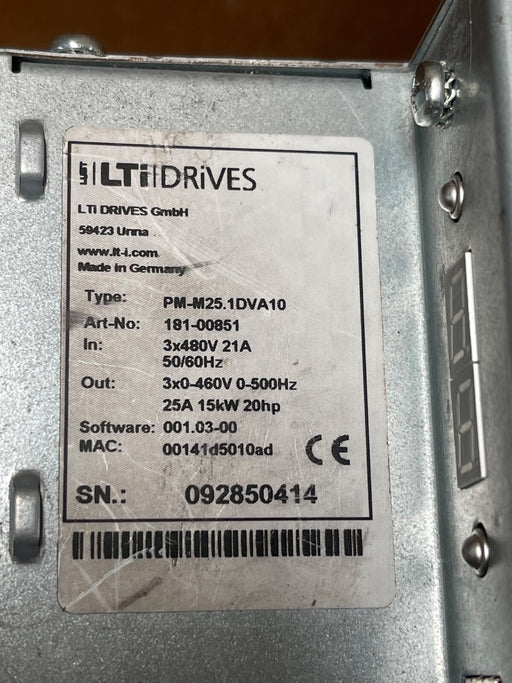 LTi Motion – PM‑M25.1DVA10 – PitchMaster II Servo Controller, 25 A (17 kVA)