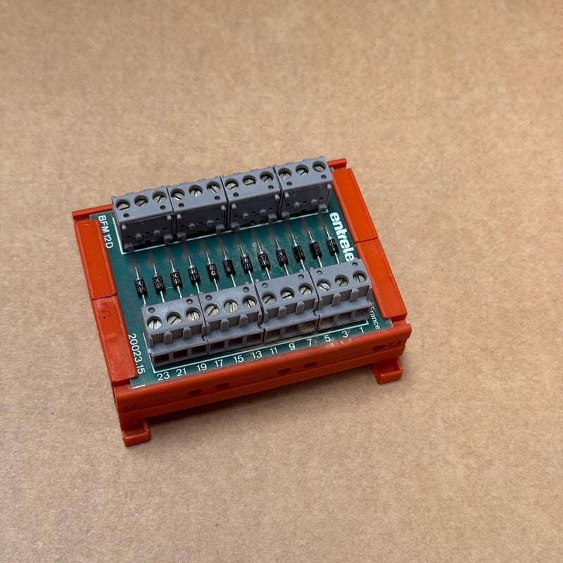 Entrelec – BFM12D 20023.15 – DIN‑Rail Diode Module, 250 V AC/DC, 1 A, 12‑diode