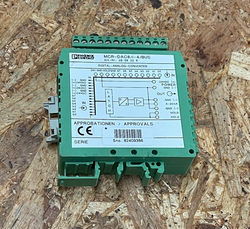 Phoenix Contact – 2808226 – MCR‑DAC 8‑I‑4‑BUS, 8‑bit Digital/Analog Converter