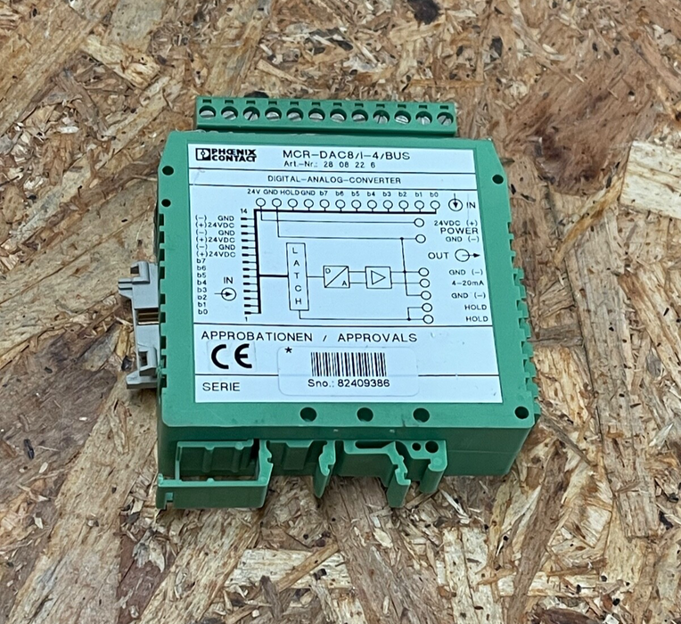 Phoenix Contact – 2808226 – MCR‑DAC 8‑I‑4‑BUS, 8‑bit Digital/Analog Converter
