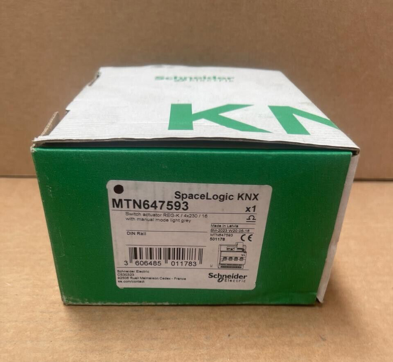 Schneider Ekectric SpaceLogic KNX - MTN647593 - Switch Actuator REG-K/4x230/16