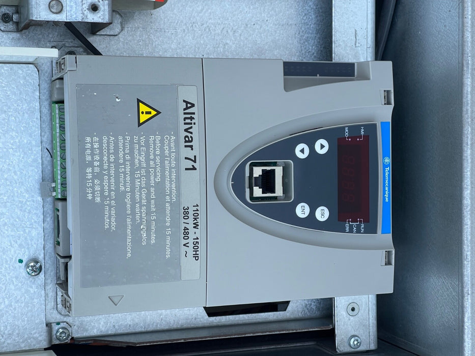 Telemecanique – ATV71HC11N4 – Altivar 71 VFD, 110 kW / 150HP, 380–480 V AC