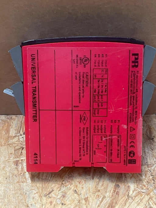 PR Electronics – 4114 – Universal Signal Transmitter (RTD/TC/Ω/V/mA), SIL 2