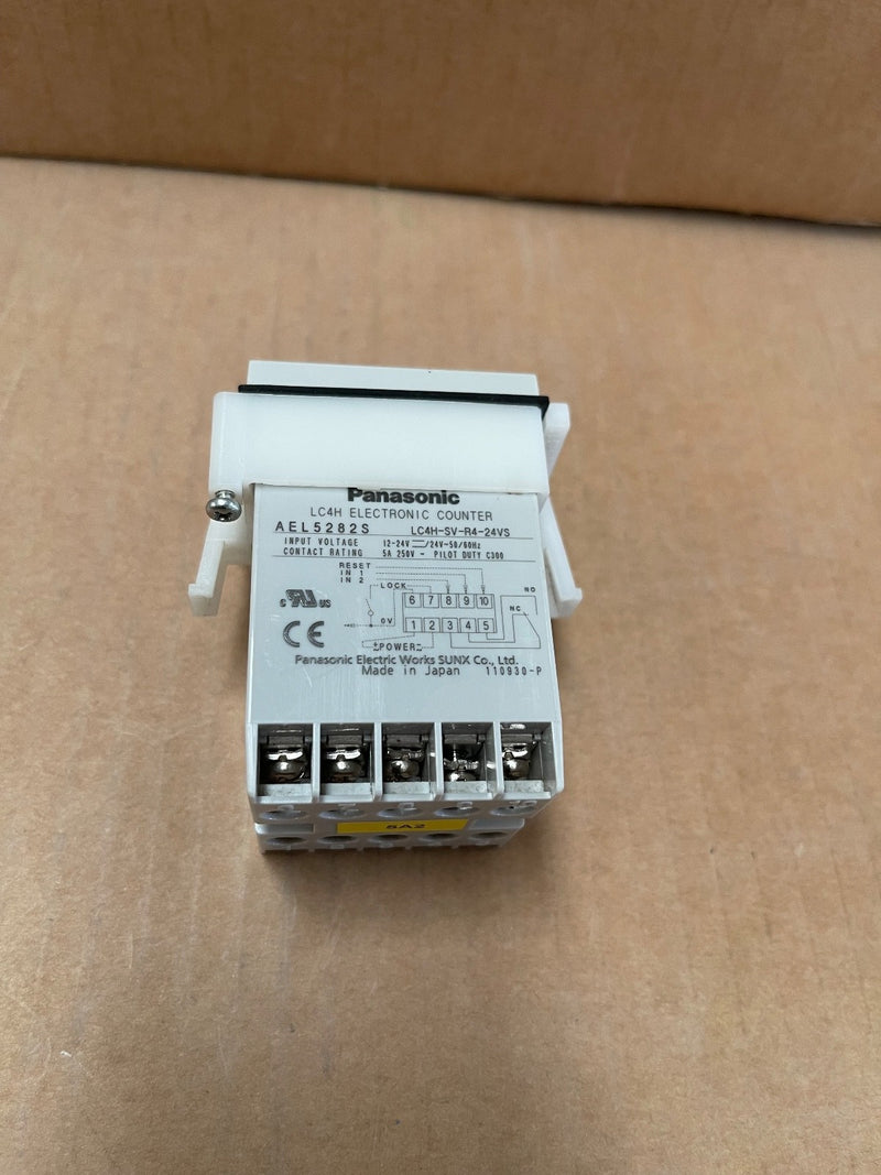Panasonic – LC4H‑S‑R4‑24VS – LC4H Series 4‑Digit LCD Counter, 12‑24 V DC