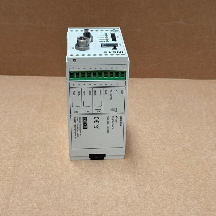 INSYS – 11‑02‑01‑03‑01.035 – GSM 4.2 DIN-Rail Modem, 4x Digital I/O, 10–60 VDC