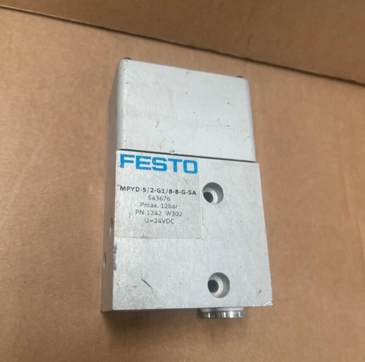 Festo - MPYD-5/2-G1/8-8-G-SA - Pneumatic Solenoid Valve, 5/2-Way, G1/8 Port