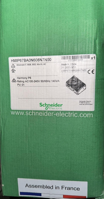 Schneider Electric, HMIP67BA0N608N7N00, PC Harmony P6, Advanced-i7 8GB SSD Win10