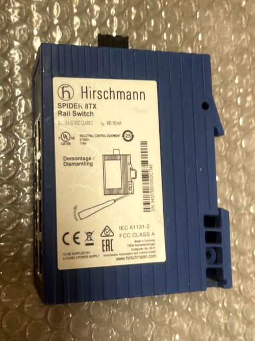 Hirschmann Spider 8TX Rail Switch