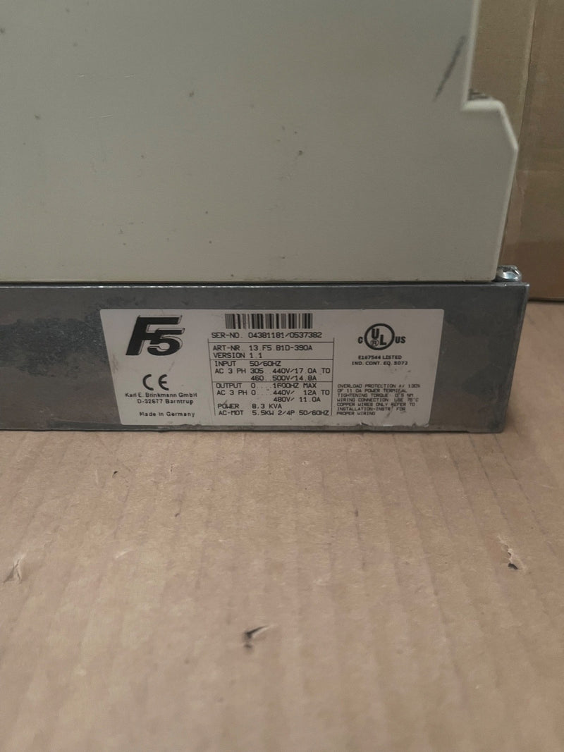 KEB - 13.F5.B1D‑390A – Combivert F5 Drive Controller 5.5 kW (305-440 V)