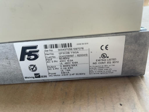 KEB, Weinig 12FCDB-YW0A F5 AC-Motor 4kW 6.6kVA