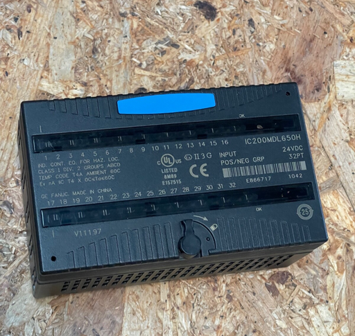 GE Fanuc – IC200MDL650H – VersaMax 32‑Point 24 VDC Discrete Input Module (Rev H)