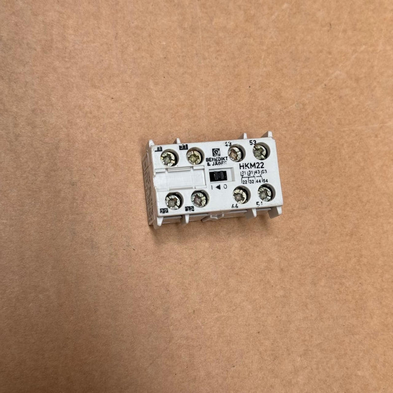 Benedikt & Jäger – HKM22 – 2NO + 2NC Auxiliary Contact Block for K1 Mini Contact