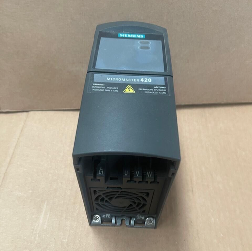 Siemens 6SE6420-2AB13-7AA0 MICROMASTER 420 VFD, 0.37 kW, 1AC 200-240V