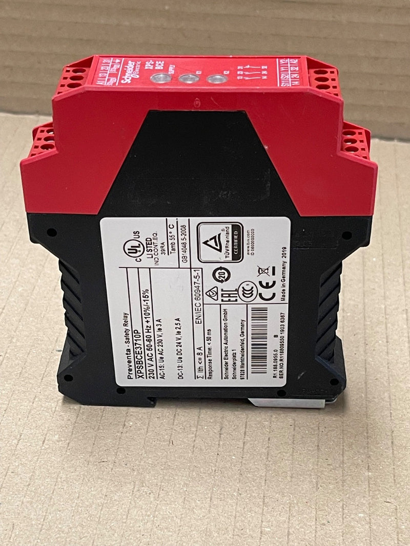 Schneider Electric – XPSBCE3710P – Preventa 2‑Hand Control Safety Relay 230 VAC